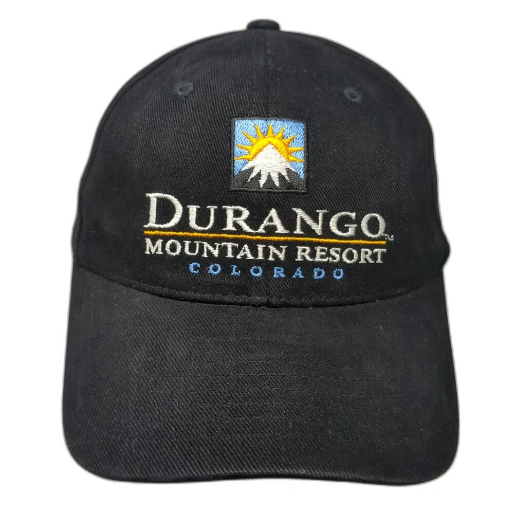 Merkley Baseball Cap Black One Size Durango Mountain Resort Colorado Staff Hat